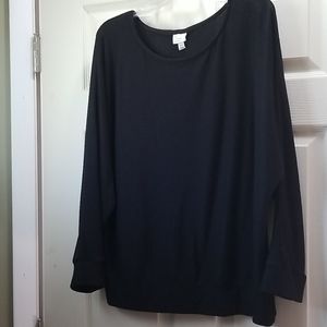 Women's Long Sleeve Black Shirt